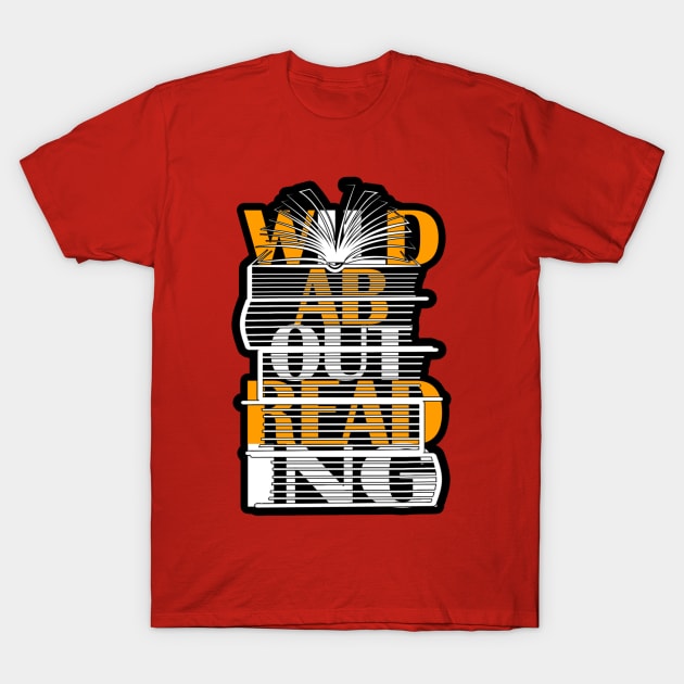 Wild about reading T-Shirt by Flossy